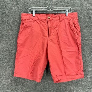 Unbranded Shorts Men 36 Pink Mid Rise Chino Flat Front Cotton Pockets Regular